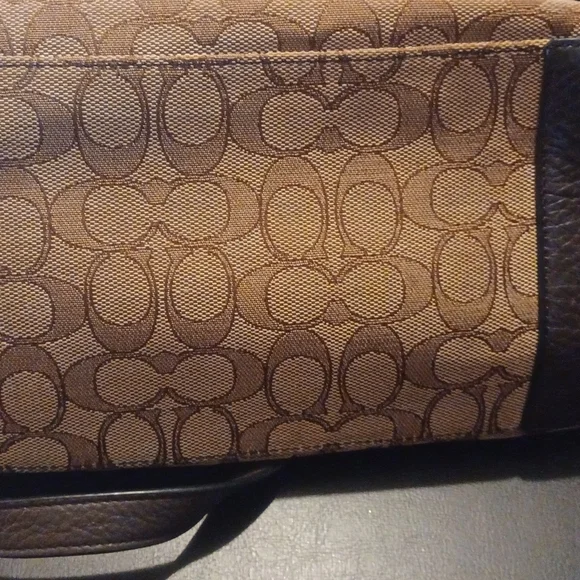 Coach Signature Brown Tote Bag - Picture 11 of 13